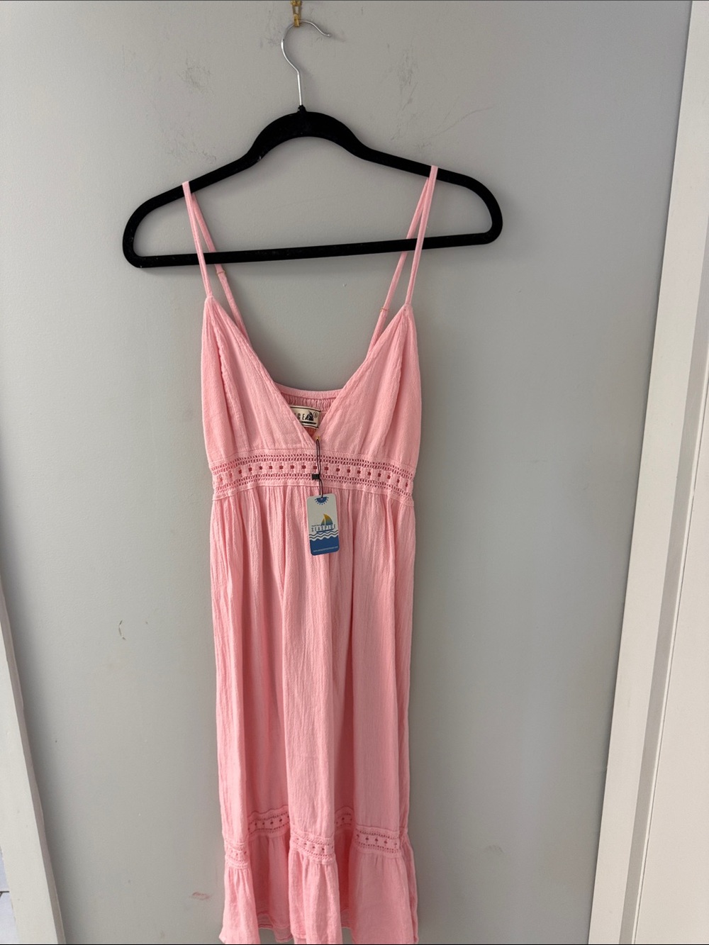 Light Pink Spaghetti-Strap Slip Dress - Casual Summer Chemise
